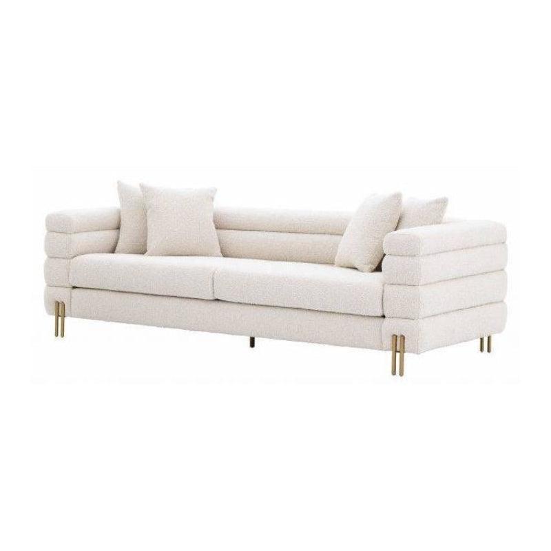 3-Seater Boucl Sofa for Chic Simplicity By Alhome - ALHOME