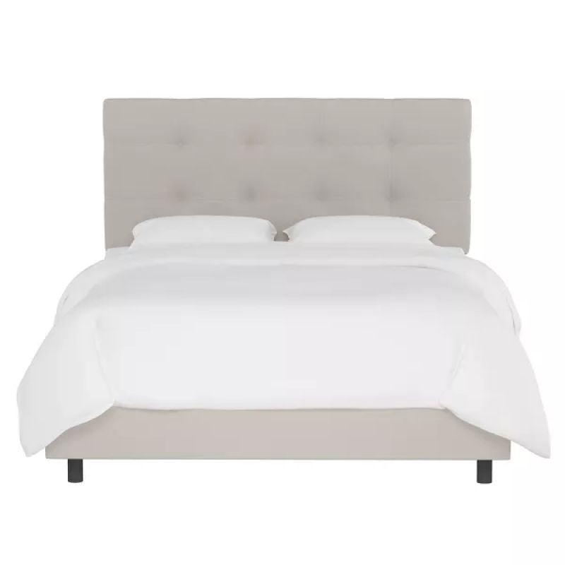 Supreme Comfort: Swedish Wood King Bed - Deluxe Beige Tranquility (160x200x140) by Alhome - ALHOME