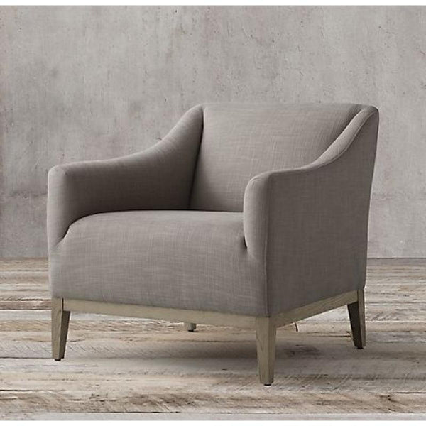 Grey Linen Chair By Alhome - ALHOME