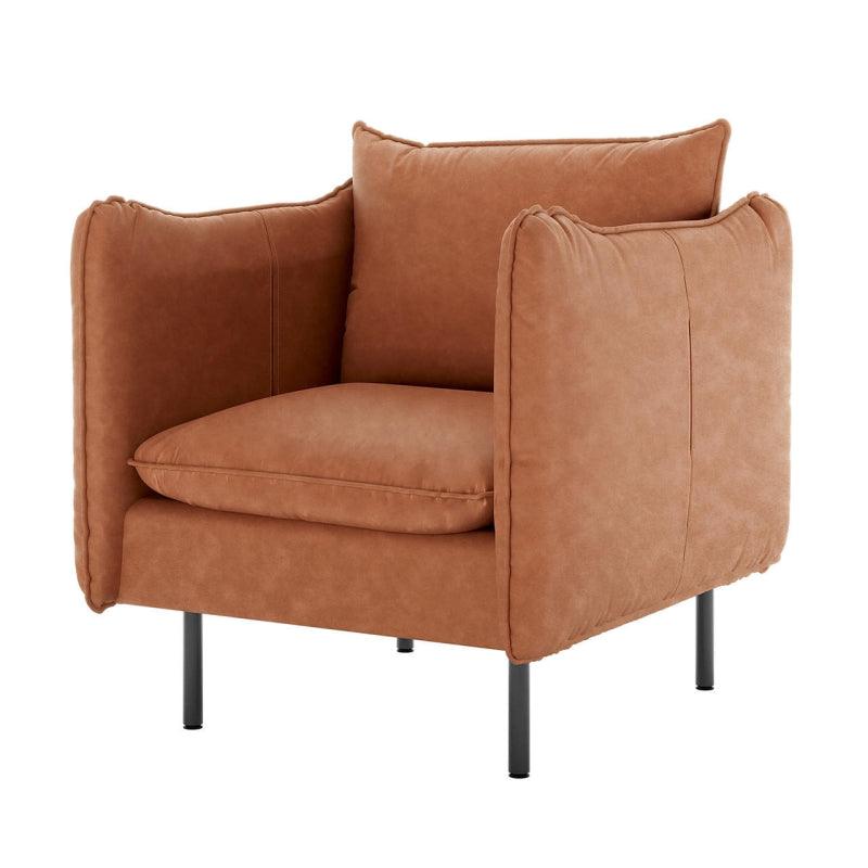 Chanel Accent Chair in Rusted Orange By Alhome - ALHOME