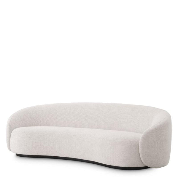 3-Seater Linen Sofa in White for Timeless Tranquility By Alhome - ALHOME