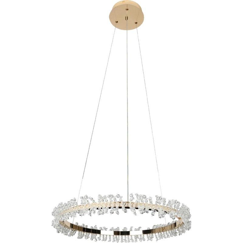 Modern Chandelier With 3 Lights - 36 Watts - Gold By Alhome - ALHOME