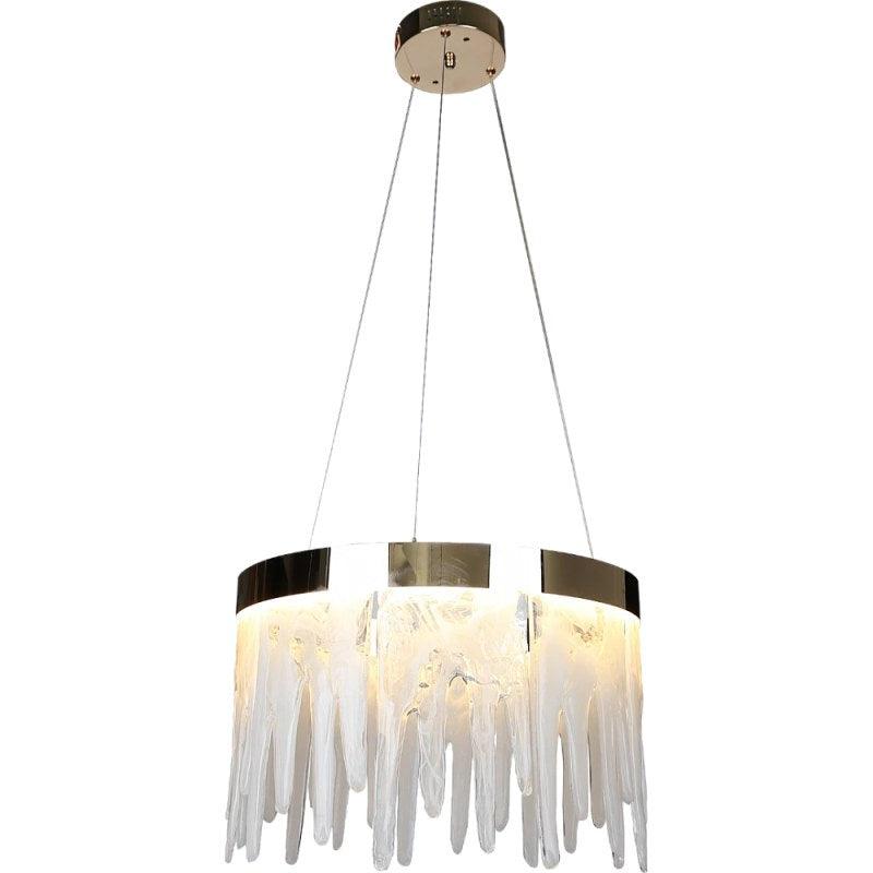 Modern Gold Chandelier With 3 Lights - 42 W- Diameter 45 cm By Alhome - ALHOME