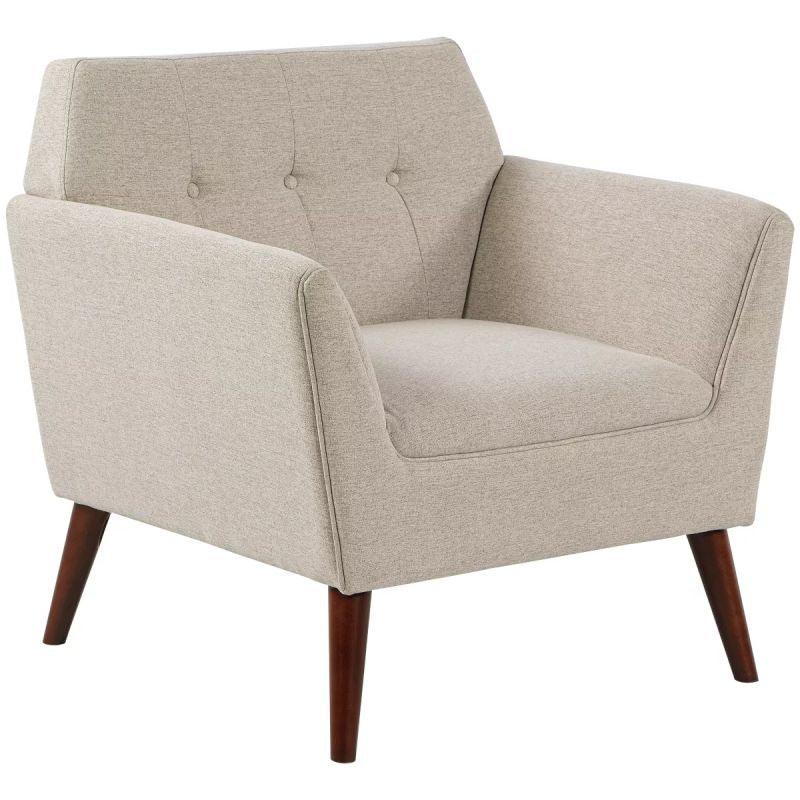 Modern Functional Linen Arm Chair - 90x85x85 cm - By Alhome - ALHOME