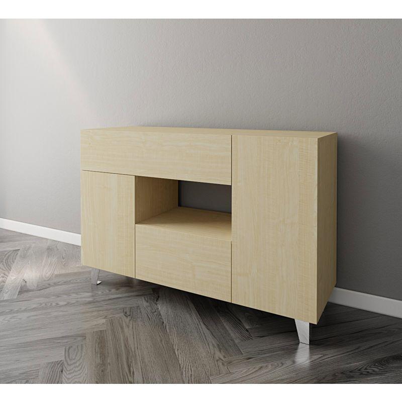 Coffee Corner with Two Shelves and Two Drawers (Beige) By Alhome - ALHOME