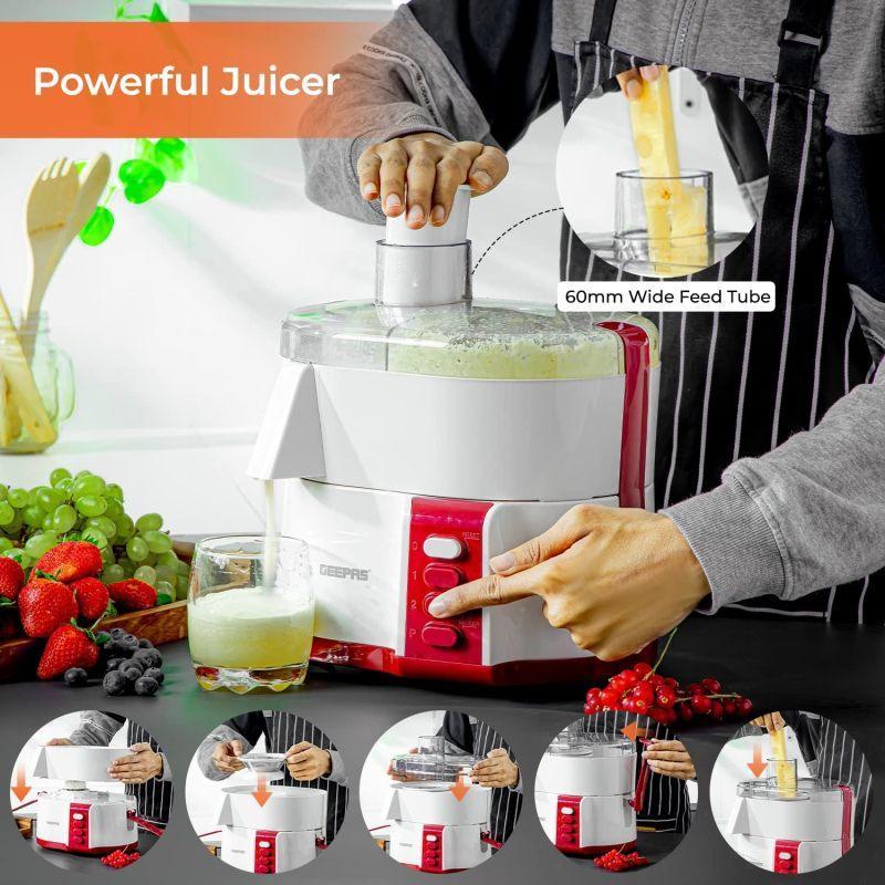 Geepas 4-In-1 Food Processor 600W - GSB9890 - .com - Your Destination for Baby & Mother Needs in Saudi Arabia