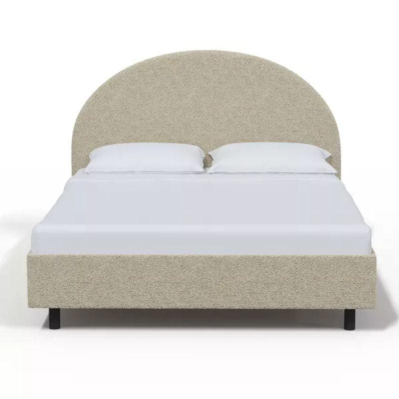 Supreme Comfort: Swedish Wood King Bed - Prestige Beige Opulence (160x200x140) by Alhome - ALHOME