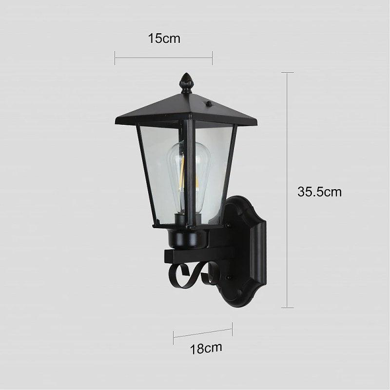 Outdoor Wall Lantern - 6234W/Bk - By Alhome - ALHOME