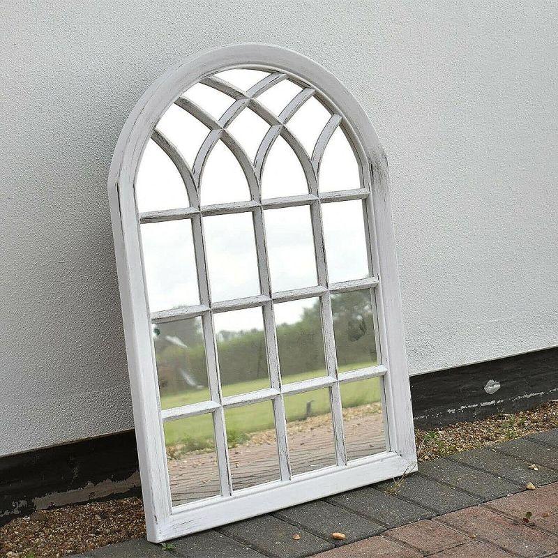 Antique window wall mirror - white - 49.5x70x2.5 cm - By Family Ship - ALHOME