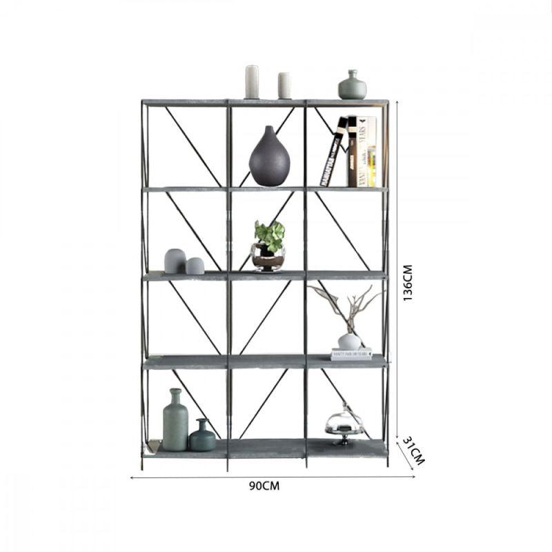 Multi-Use Malaysian Wood Shelving Unit - 5 Layers - By Baity - ALHOME