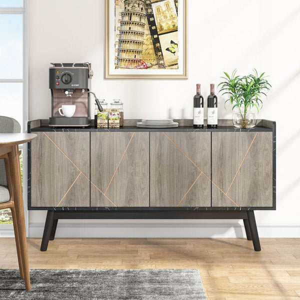 Classic Wood Buffet Table By Alhome - ALHOME