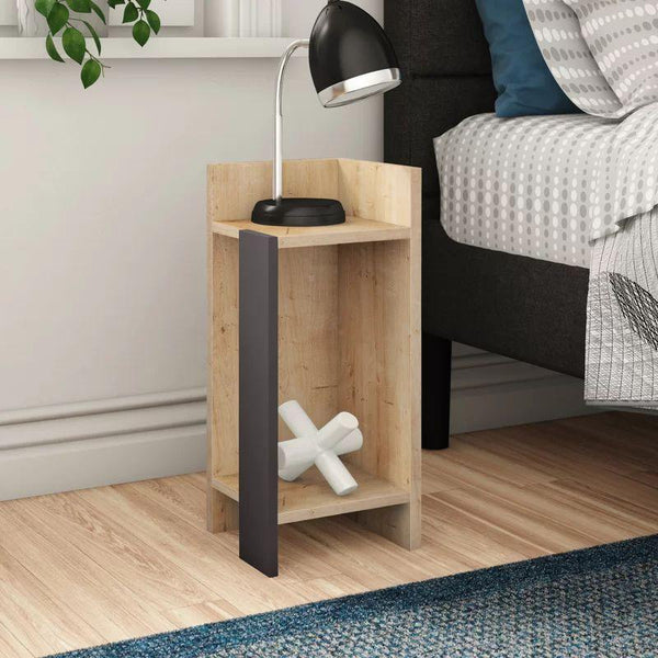 Thick Melamine Nightstand Compact and Sturdy By Alhome - ALHOME