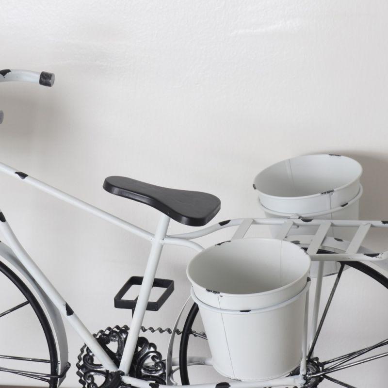 Decoration Metal Bike - White By Alhome - ALHOME