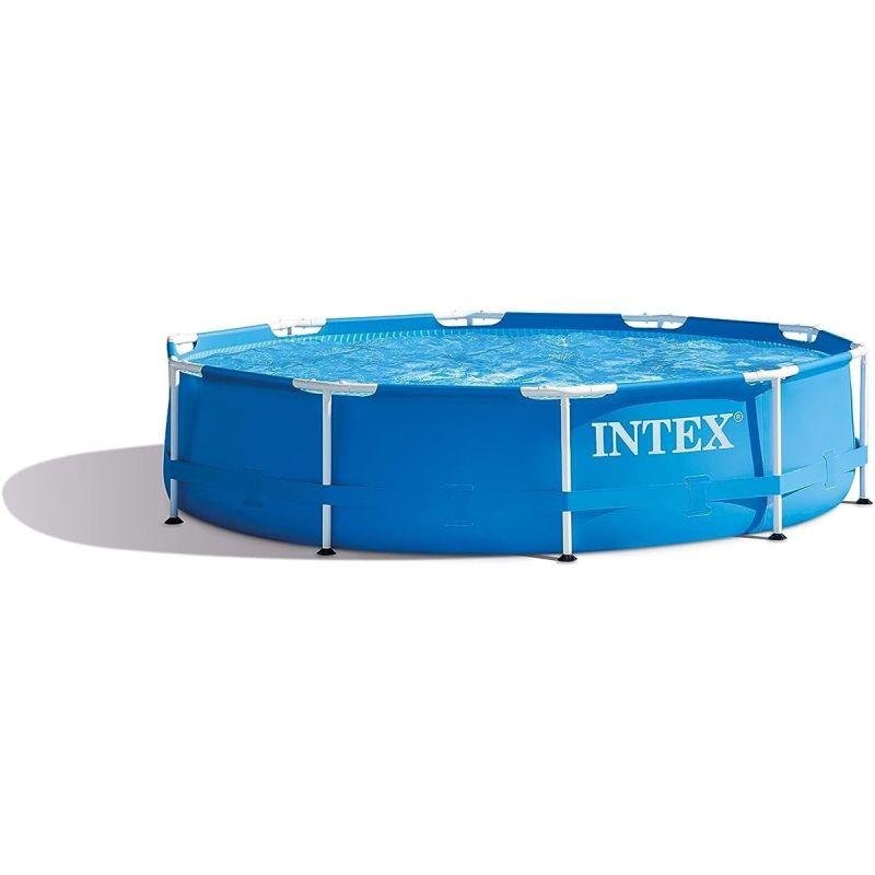 Intex Prism Frame Round Pool Set with filter pump - .com - Your Destination for Baby & Mother Needs in Saudi Arabia