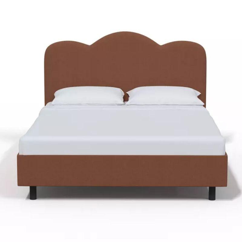 Supreme Comfort: Swedish Wood King Bed - Regal Brown Luxury (160x200x140) by Alhome - ALHOME