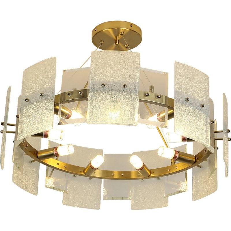 Modern Chandelier E14*12L - Diameter 60 - Olive - By Alhome - ALHOME