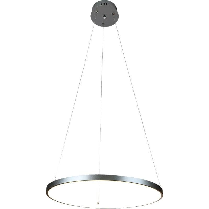 Modern Chandelier, Lighting Color Yellow, 15 Watts - Silver - By Alhome - ALHOME