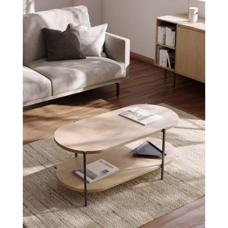 Beige Engineered Wood Center Table - Size: 107x55x45 By Alhome - 110112144 - ALHOME