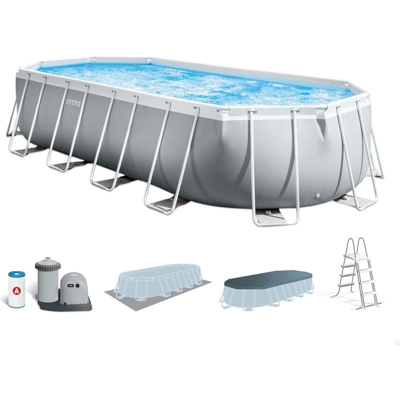 Intex Prism Frame Oval Pool Set - .com - Your Destination for Baby & Mother Needs in Saudi Arabia