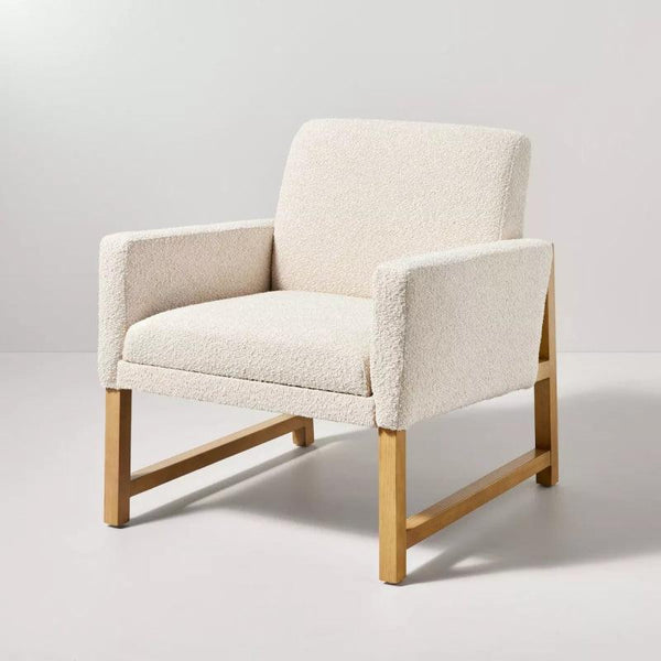 Beige Bouclé Chair By Alhome - 110111734 - ALHOME