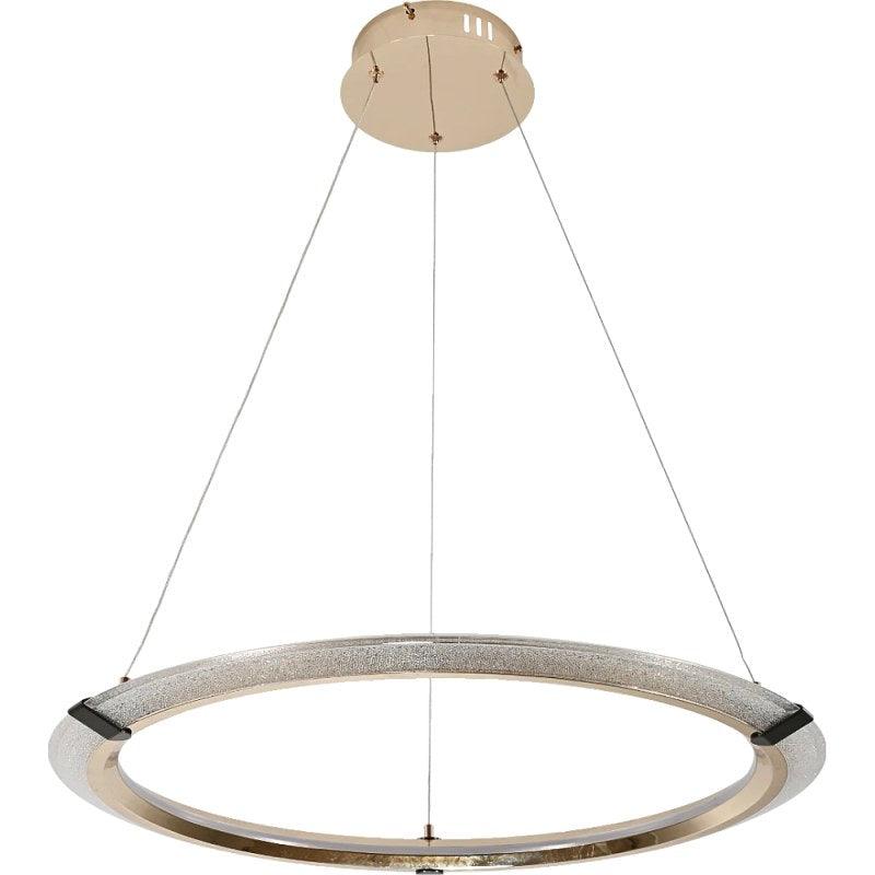 Modern Gold Chandelier With 3 Lights - 48 W By Alhome - ALHOME