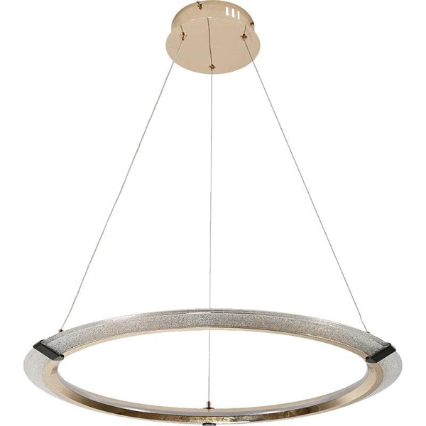 Modern Gold Chandelier With 3 Lights - 48 W By Alhome - ALHOME