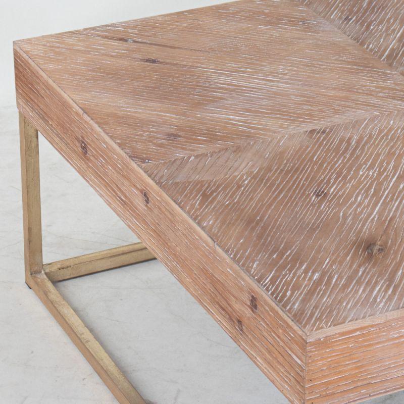 Square Center Table From Vintage Wood By AlHome - ALHOME