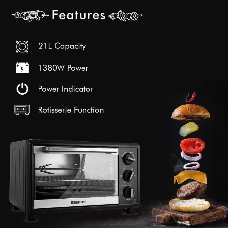 Electric Oven With Rotisserie 25 L 1600 W - GO4464N - .com - Your Destination for Baby & Mother Needs in Saudi Arabia