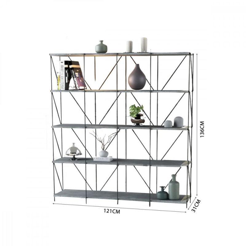 Multi-Use Malaysian Wood Shelving Unit - 5 Layers - By Baity - ALHOME