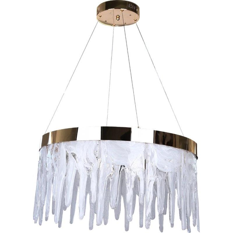 Modern Gold Chandelier With 3 Lights - 55 W- Size 60 cm By Alhome - C5565 - ALHOME