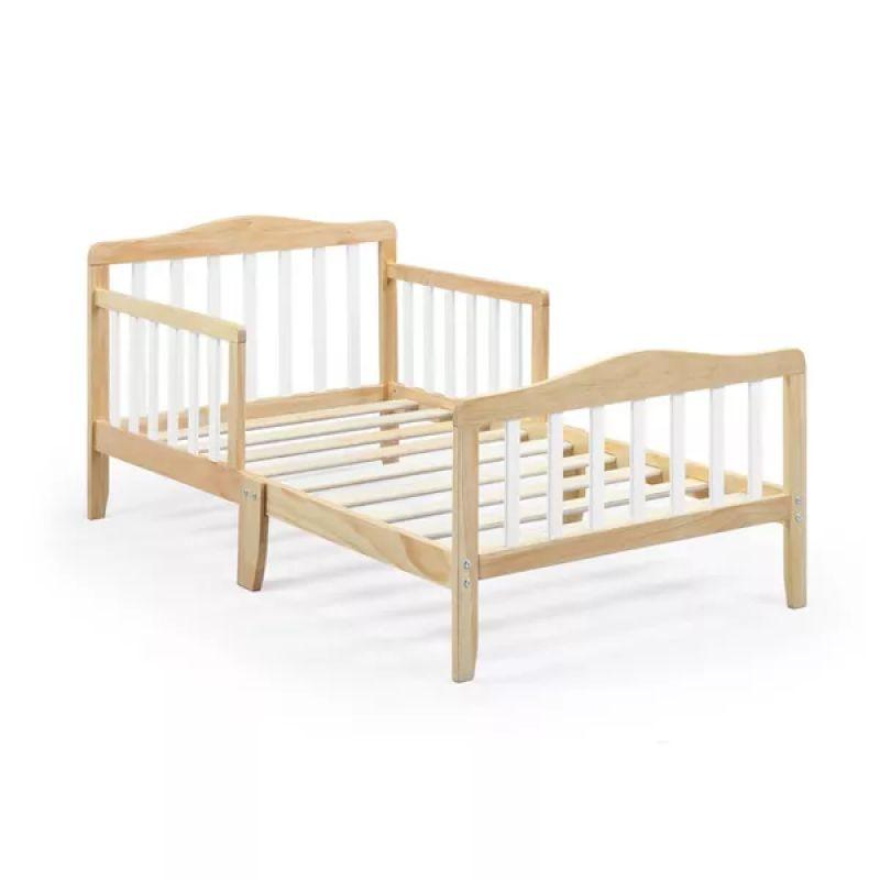 Kids' Beige Wooden Bed: Simple, 120x200x140 cm by Alhome - ALHOME