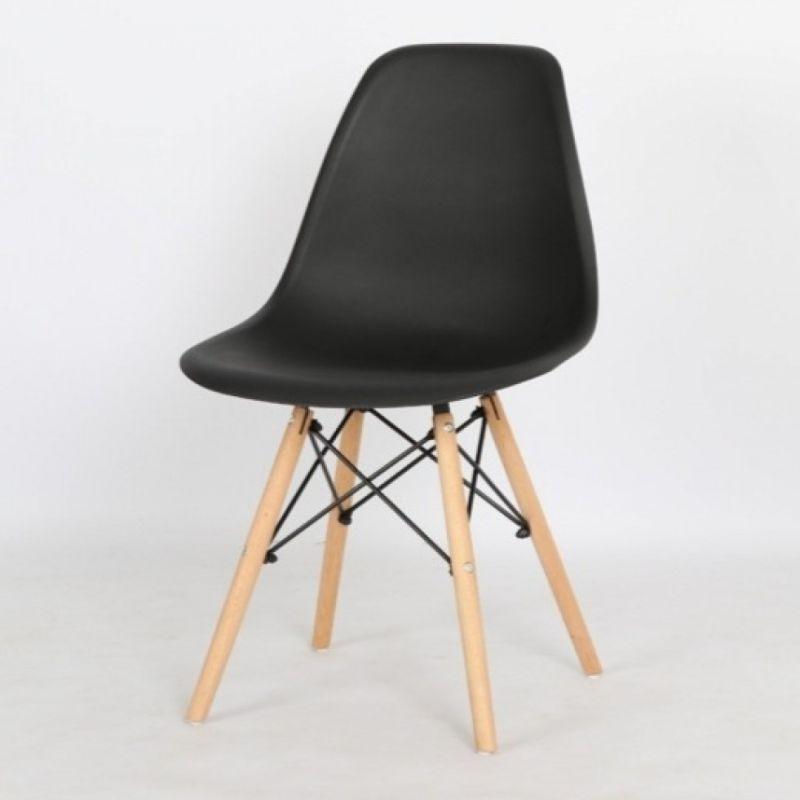 Modern Arm Chair Wood & Plastic - Black By Alhome - ALHOME