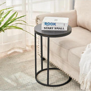 Wood Side Table Black and Grey - 35x35x55 cm By Alhome - ALHOME
