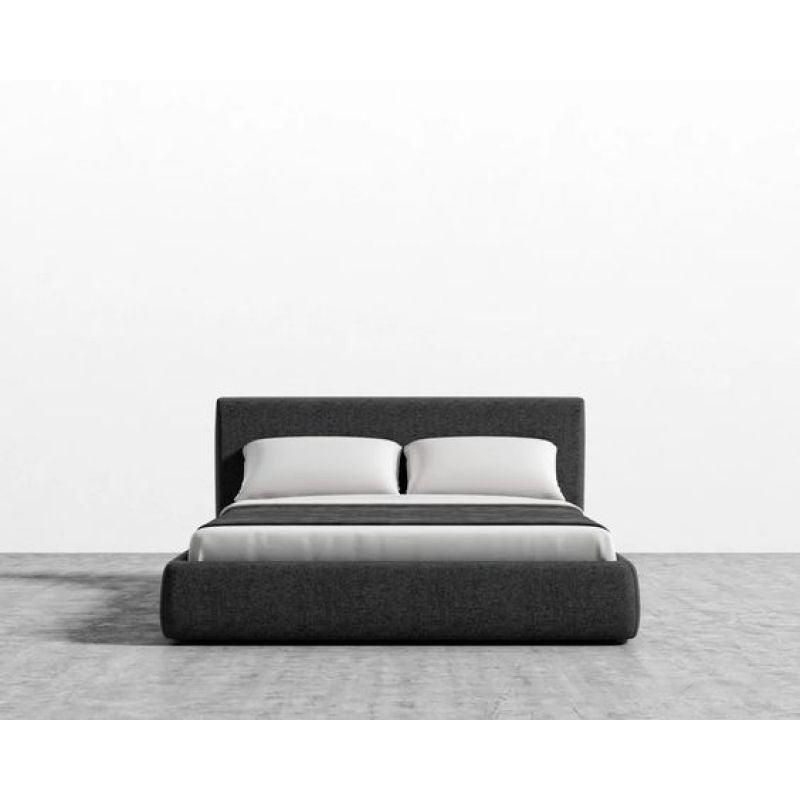 Modern Scandinavian King Bed Dark Gray By Alhome - ALHOME