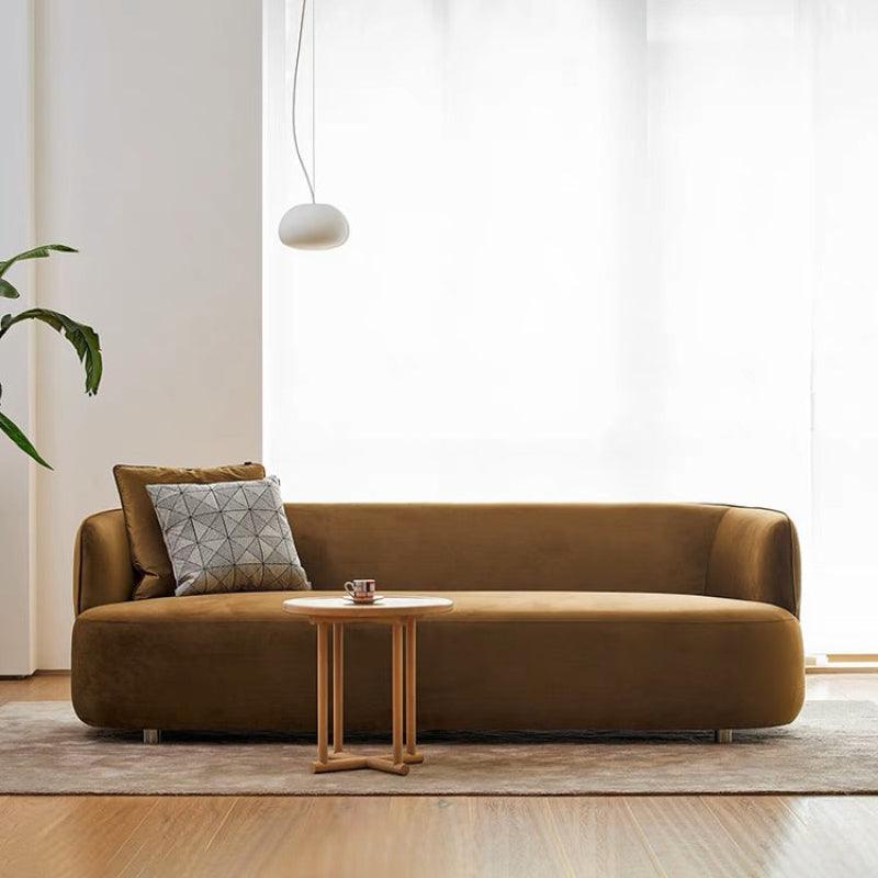 Camel Velvet 3-Seater Sofa By Alhome - ALHOME