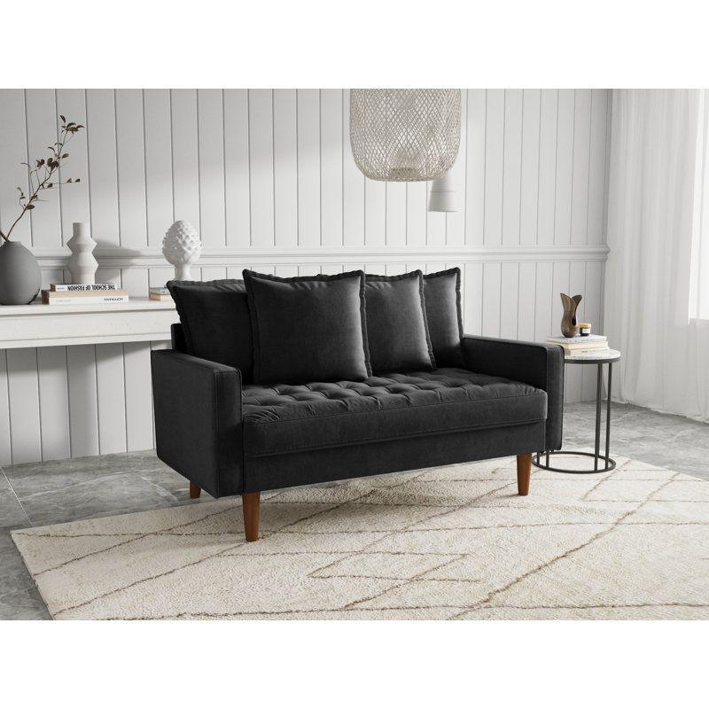 Modern Luxurious Velvet 2 Seater Sofa - 180x85x85 cm - By Alhome - ALHOME