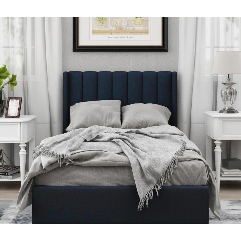 Royal Blue Chanel Super King Bed By Alhome - ALHOME