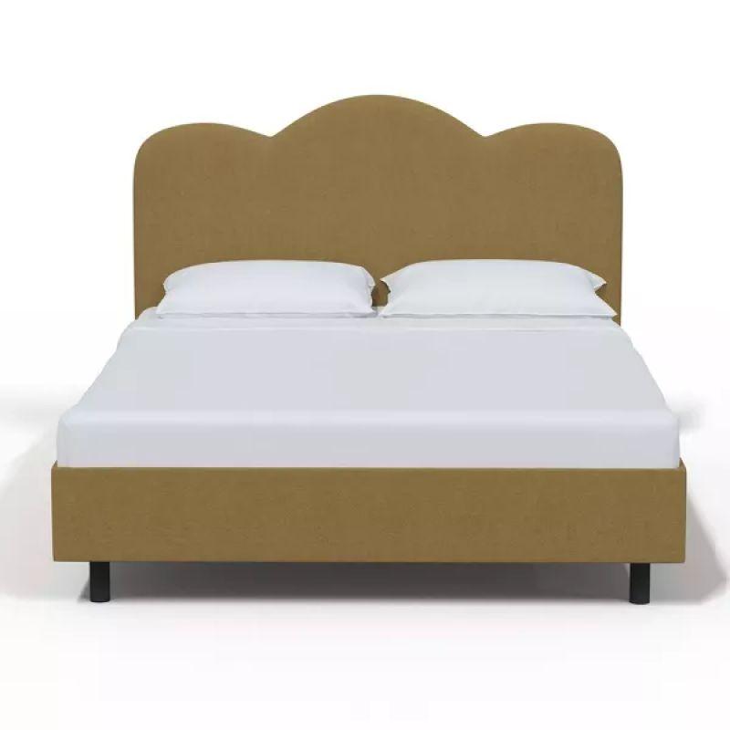 Supreme Comfort: Swedish Wood King Bed - Regal Olive Elegance (160x200x140) by Alhome - ALHOME