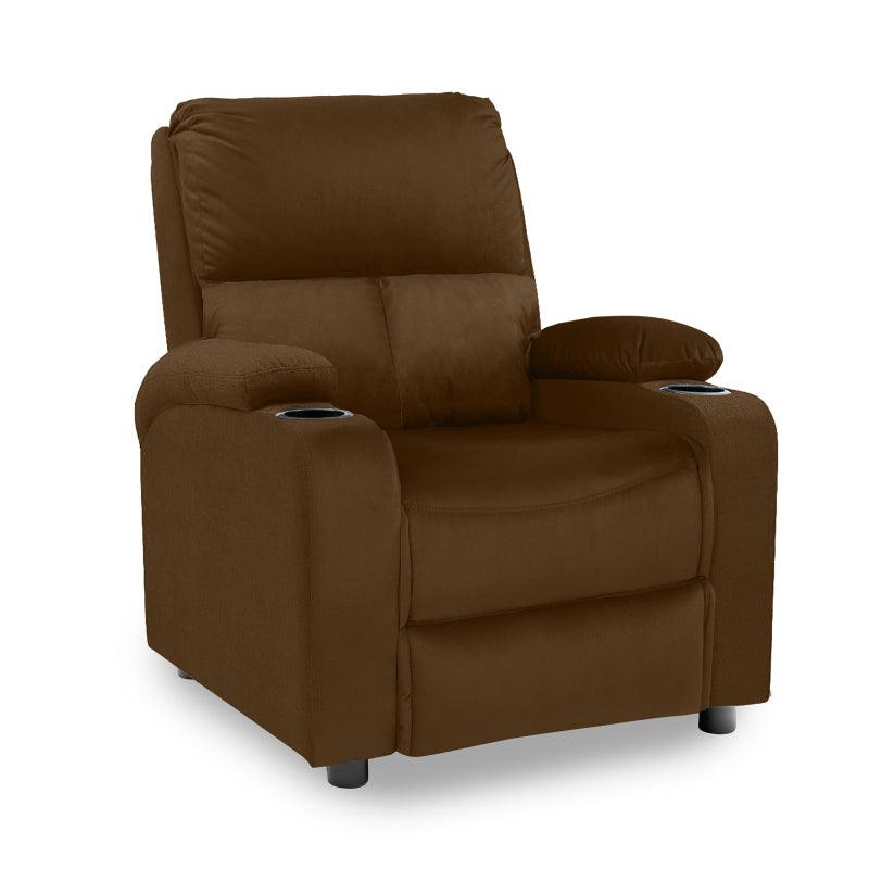 Velvet Classic Cinematic Recliner Chair with Cups Holder - NZ70 by In House - ALHOME