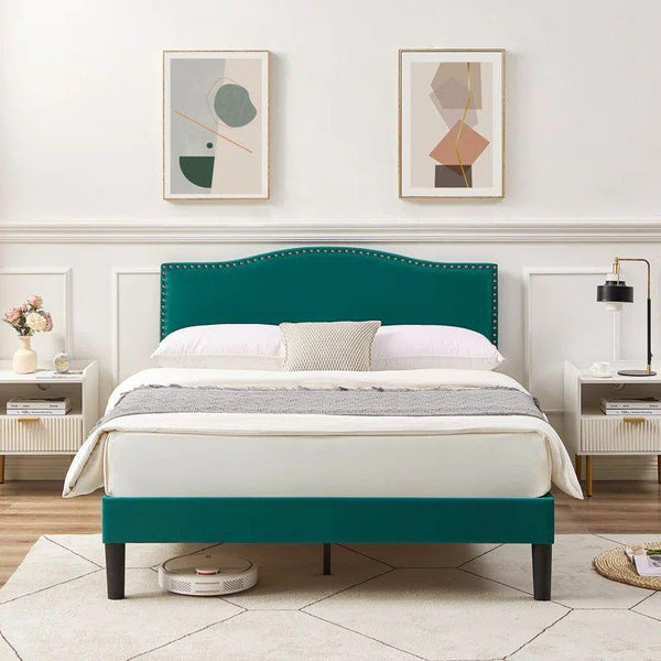 Green Grandeur Oasis Swedish Wood Chanel Green Super King Bed By Alhome - ALHOME