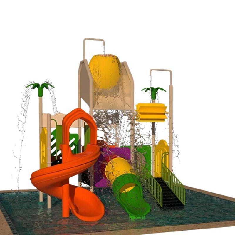 Water Playset With A Roller Coaster Slide And A Huge Roller Slide by Alhome - ALHOME