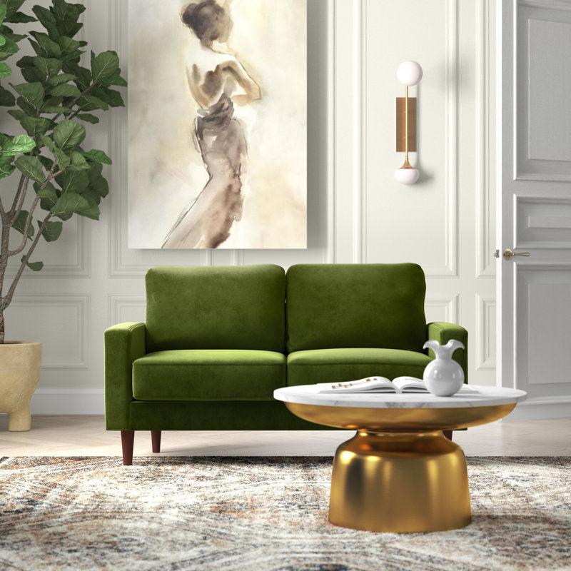 Modern Velvet 2 Seater Sofa - 150x85x85 cm - By Alhome - ALHOME