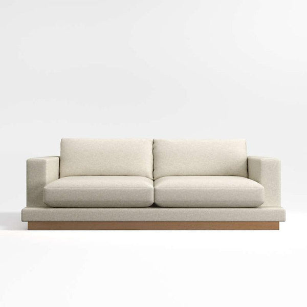 Beige Linen 3-Seater Sofa By Alhome - 110111480 - ALHOME