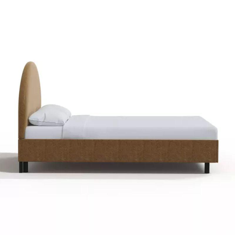 Royal Collection: Swedish Wood Queen Bed - Opulent Brown Tranquility (180x200x140) by Alhome - ALHOME