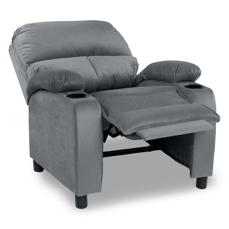 Velvet Classic Cinematic Recliner Chair with Cups Holder - NZ70 by In House - ALHOME