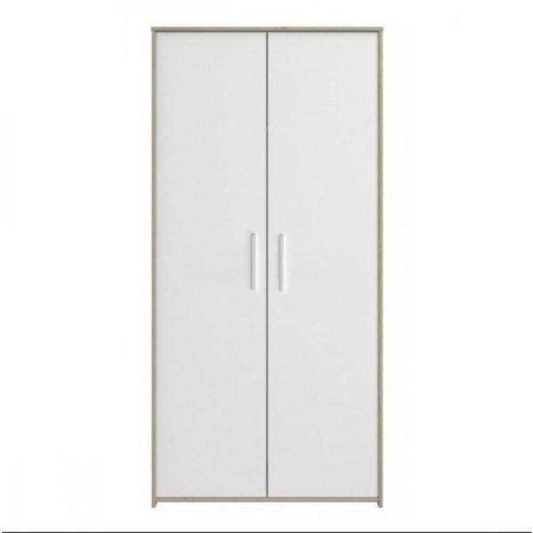 3 Door Wardrobe with Mirror, Beige: By Alhome - ALHOME