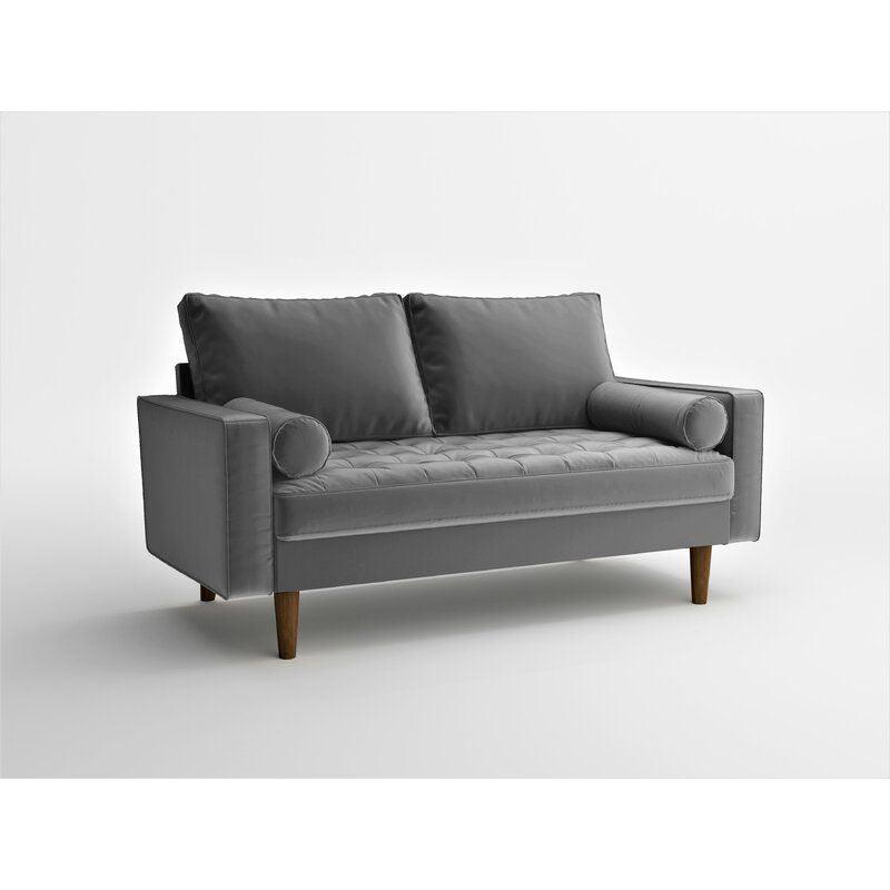 Modern Comfortable Velvet 2 Seater Sofa - 180x85x85 cm - By Alhome - ALHOME