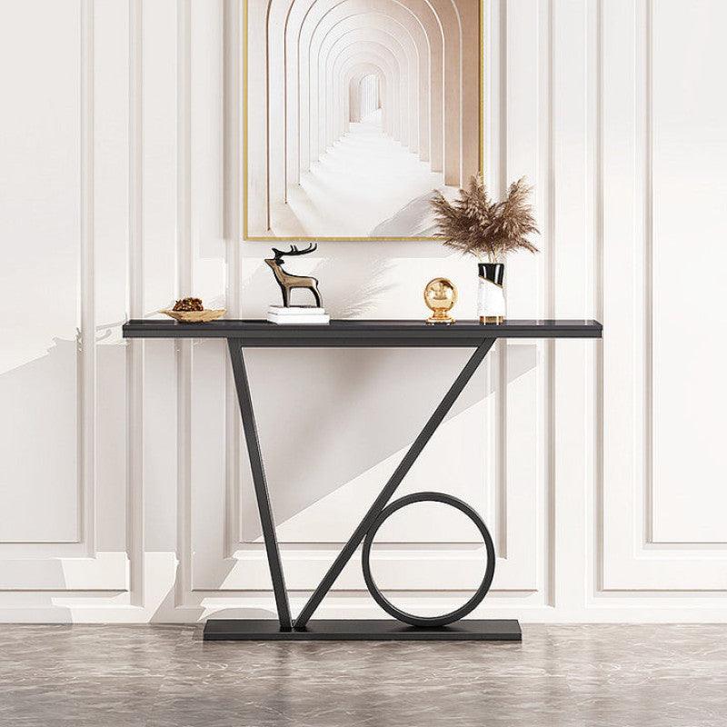 Sleek Iron and Marble Console Table By Alhome - 110110451 - ALHOME