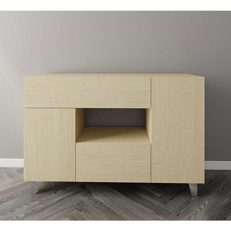 Coffee Corner with Two Shelves and Two Drawers (Beige) By Alhome - ALHOME