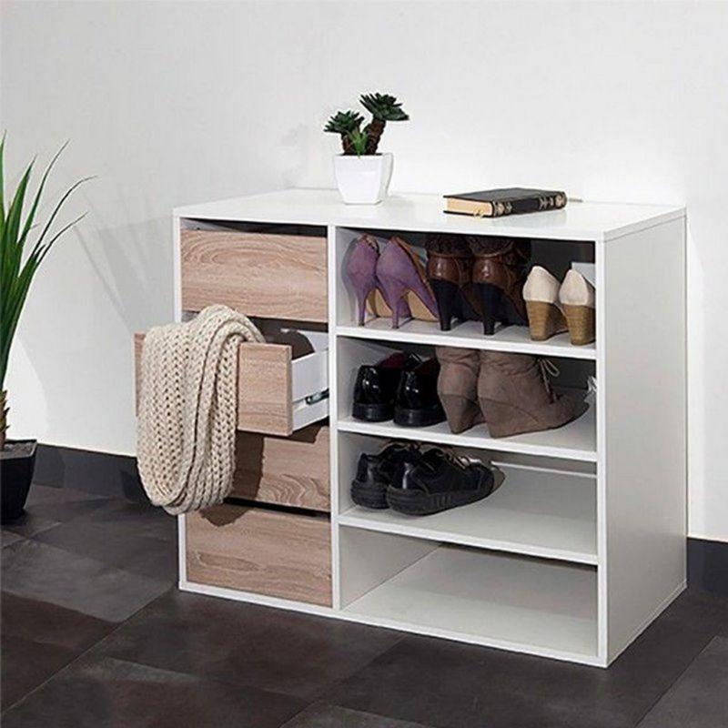 White Shoe Rack For Spacious and Stylish Entryway Organization By Alhome - ALHOME